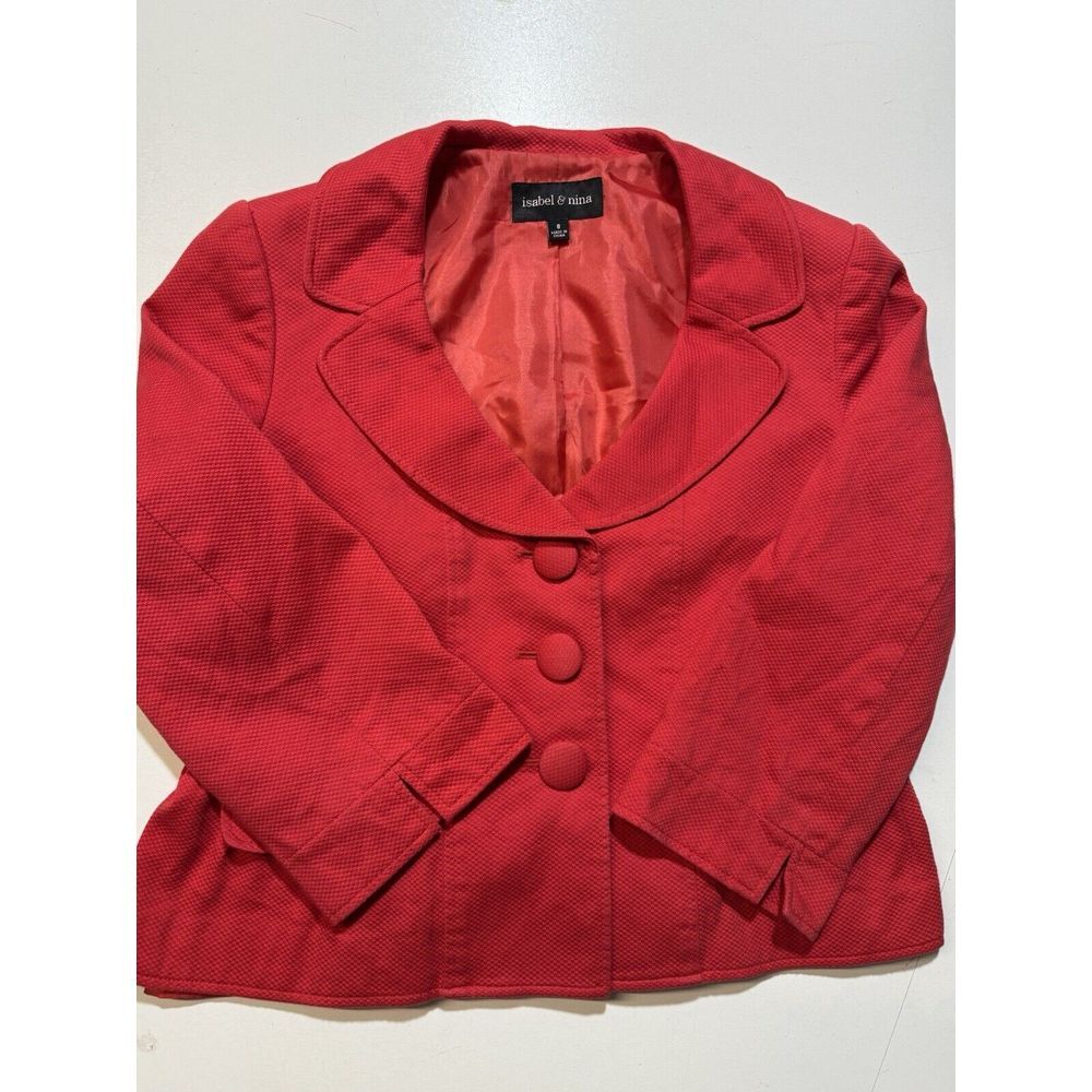 Isabel & Nina Red Women Jacket‎ Size 8